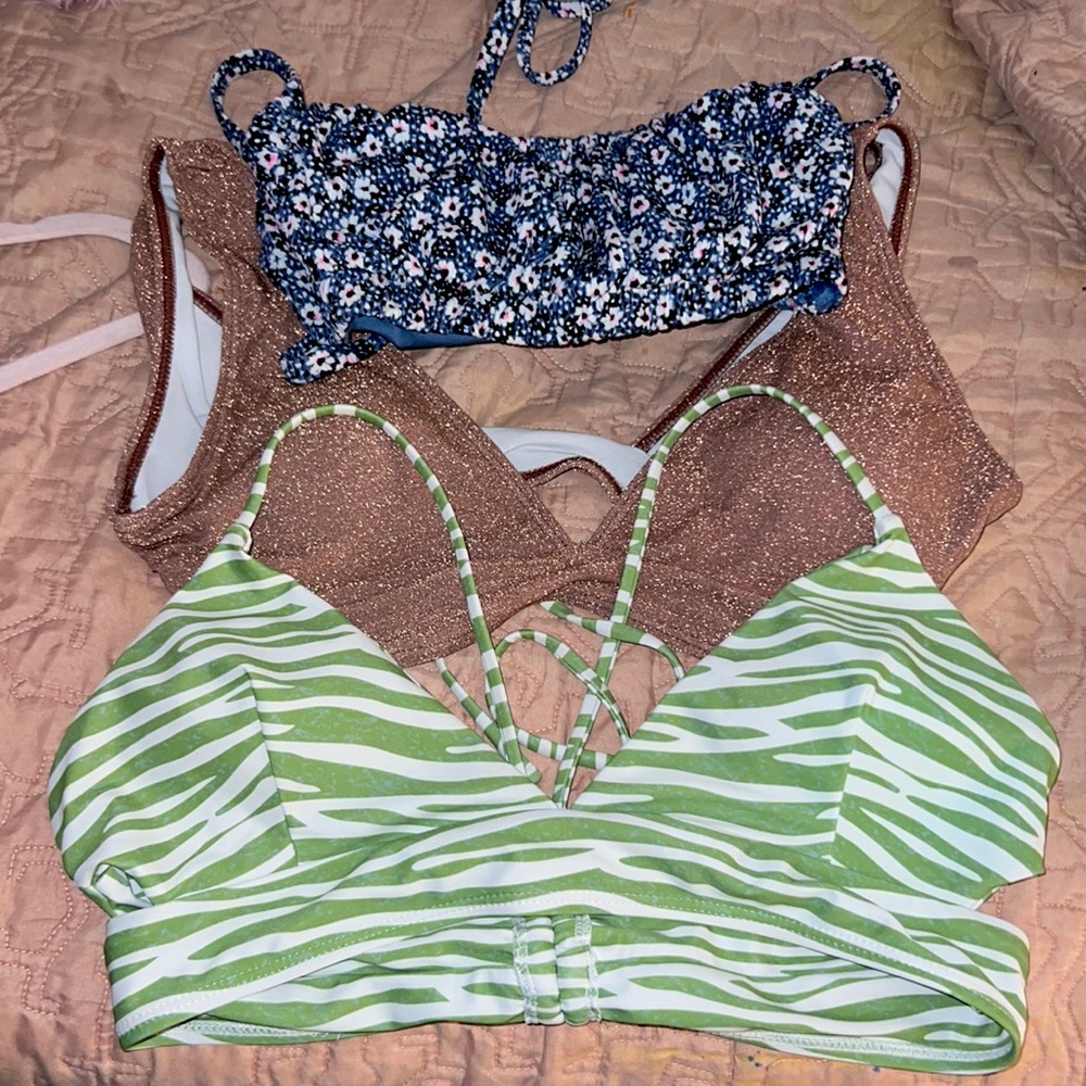 I am selling 3 swim tops!!